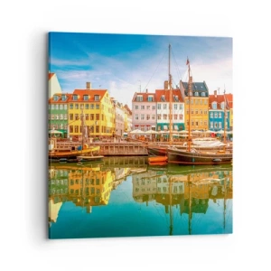 Obraz na płótnie - Nad wodą gładką jak lustro - 70x70 cm