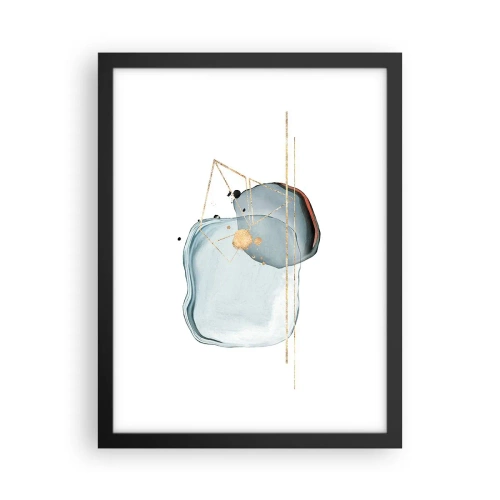 Plakat w czarnej ramie - Studium kropli - 30x40 cm