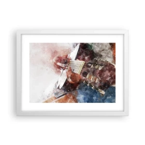 Plakat w białej ramie - I co o tym myślisz? - 40x30 cm