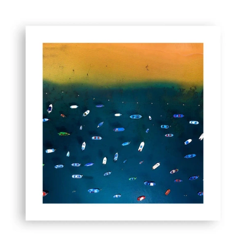 Plakat - Wakacyjna gra - 40x40 cm