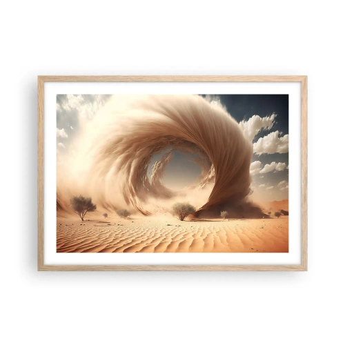 Plakat w ramie jasny dąb - Otwarty portal - 70x50 cm