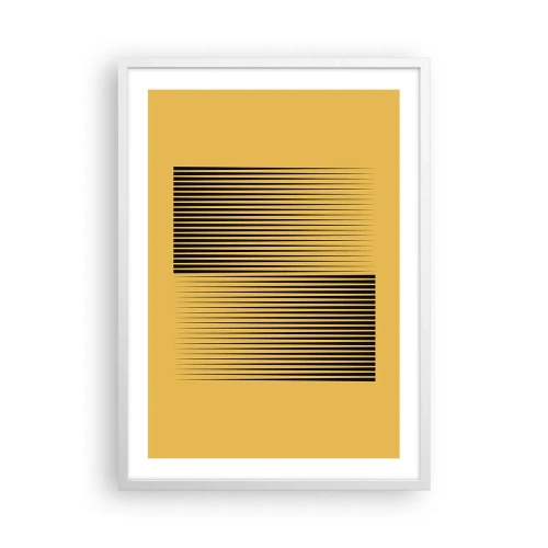 Plakat w białej ramie - Kwadratura przeciwieństw - 50x70 cm