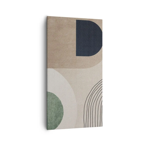 Obraz na płótnie - Łagodność owalu - 55x100 cm