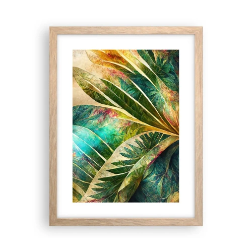 Plakat w ramie jasny dąb - Barwy tropików - 30x40 cm