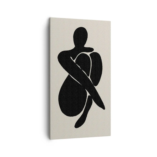 Obraz na płótnie - We własnych objęciach - 45x80 cm