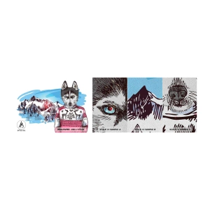 Fototapeta Próbka Premium Sand - Wilk w owczej wełnie - Abstrakcja, Wilk, Dla Dzieci - 100x30 cm