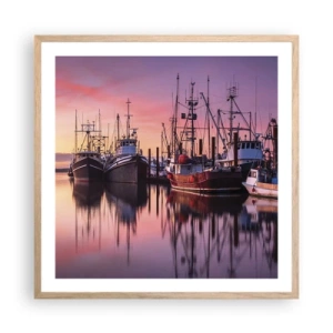 Plakat w ramie jasny dąb - Przed kolejnym dniem - 60x60 cm