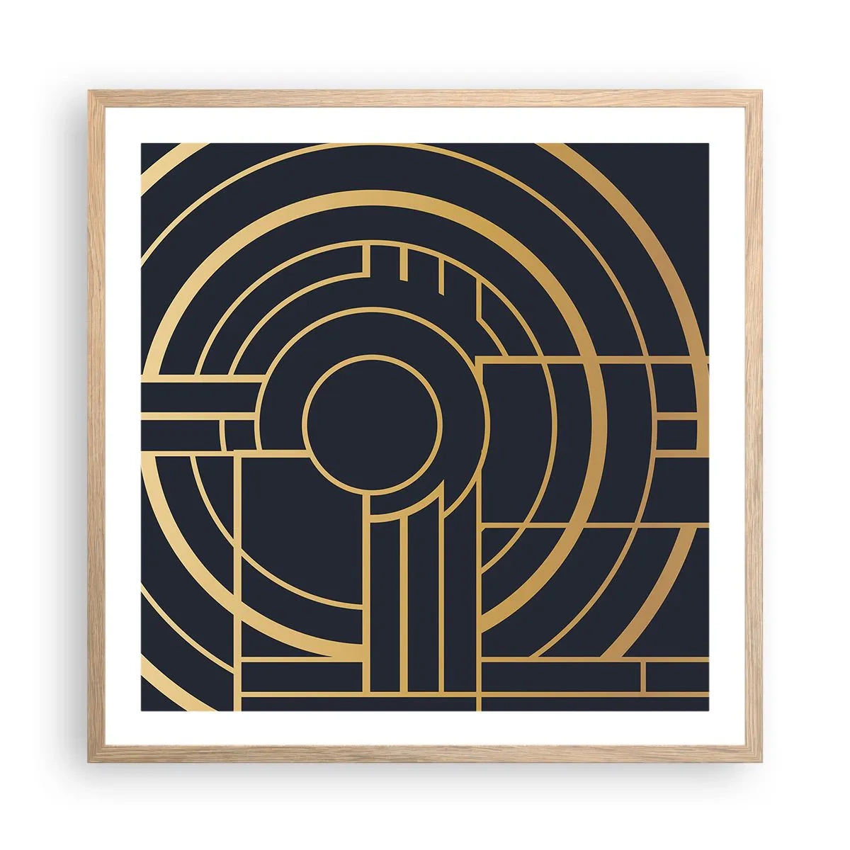 Plakat w ramie jasny dąb - Obroty rzeczy - 60x60 cm