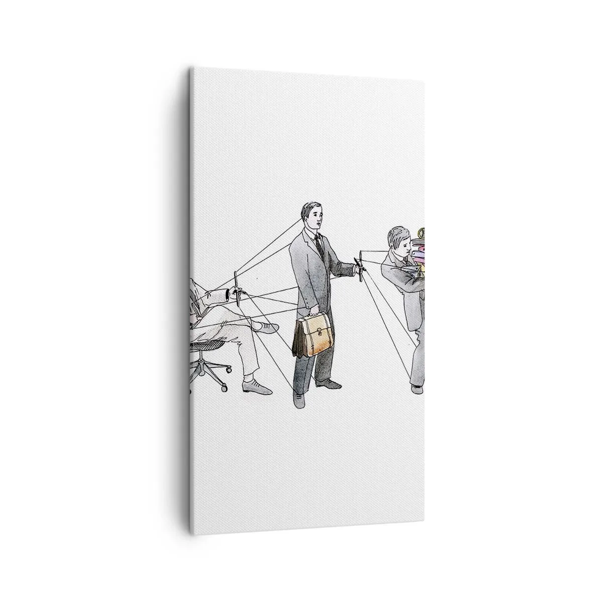 Obraz na płótnie - Każdy swego pana ma - 45x80 cm