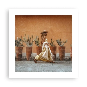 Plakat - W stylu hippie - 40x40 cm