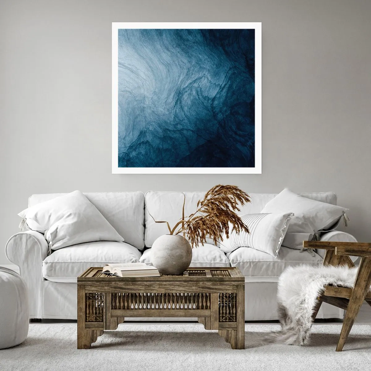 Plakat - W głąb sięgnąć - 50x50 cm