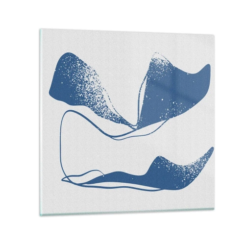 Obraz na szkle - Abstrakcja uskrzydlona - 60x60 cm