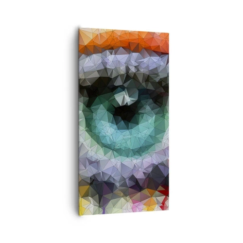 Obraz na płótnie - Krystaliczny oczu blask - 65x120 cm