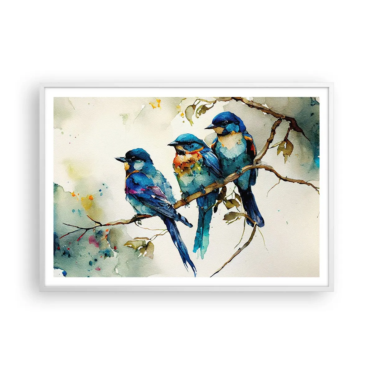 Plakat w białej ramie - Obraził się? - 100x70 cm