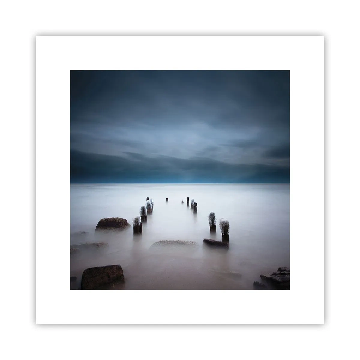 Plakat - Zamyślone jezioro - 30x30 cm