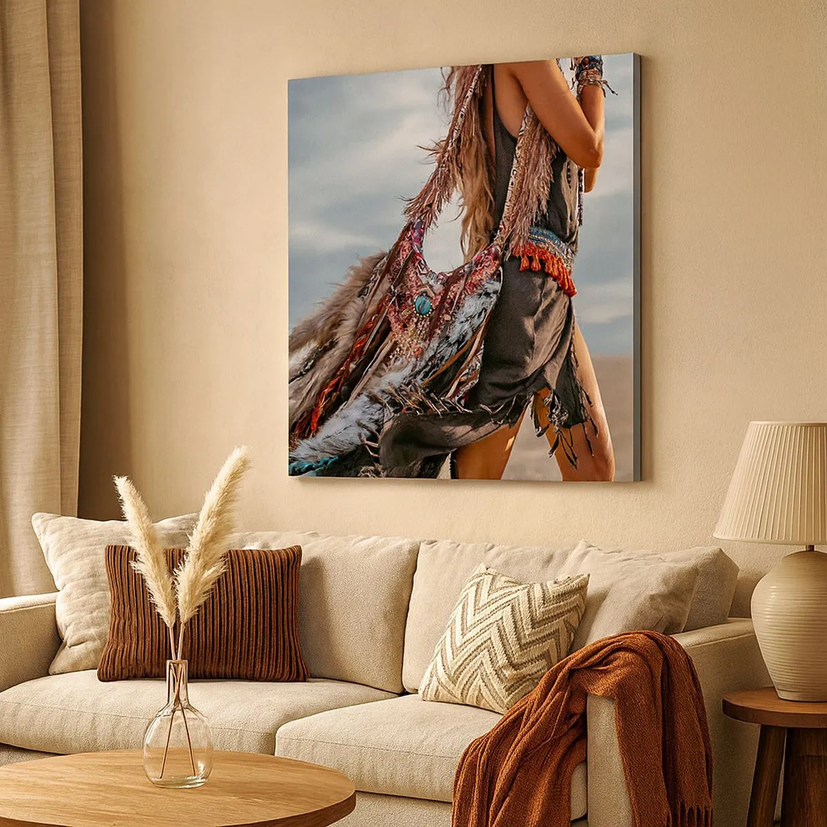 Obraz na płótnie - Dziewczyna szamana - 30x30 cm