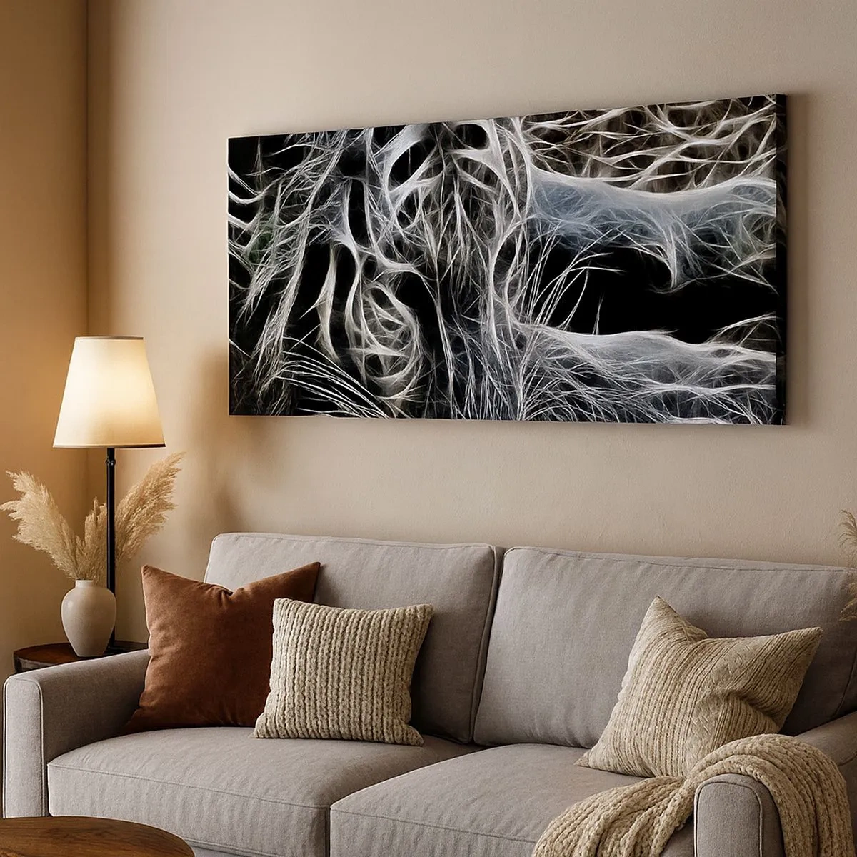 Obraz na płótnie - Studium kociej lekkości - 100x40 cm