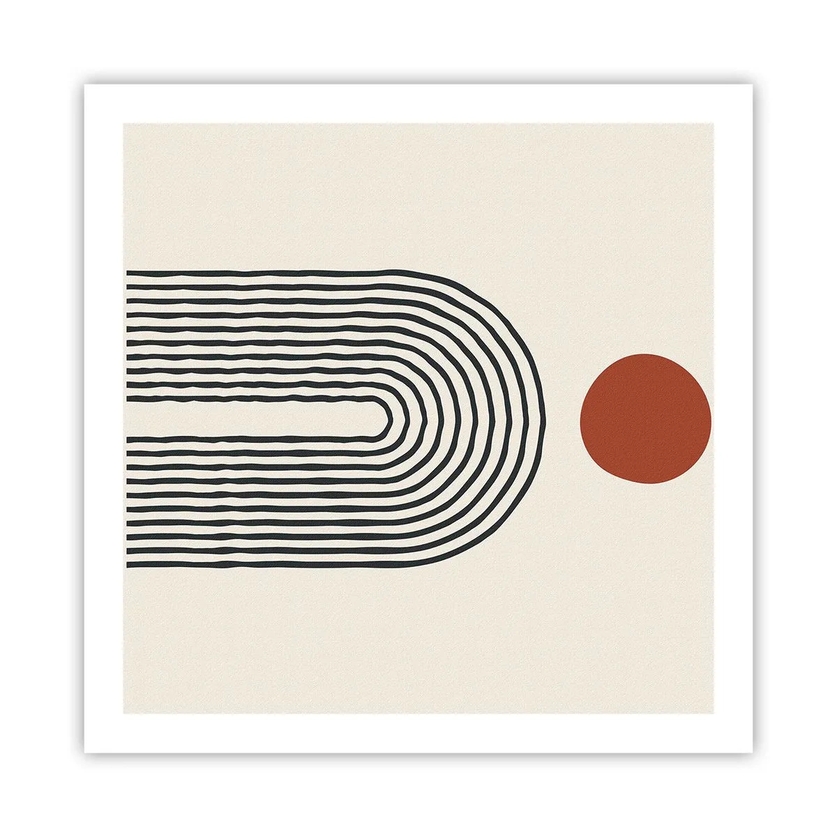 Plakat - Magnetyzm kształtów i barw - 60x60 cm