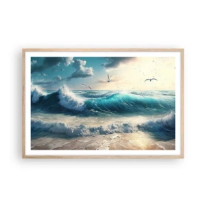 Plakat w ramie jasny dąb - Szumi tylko dla ciebie - 91x61 cm