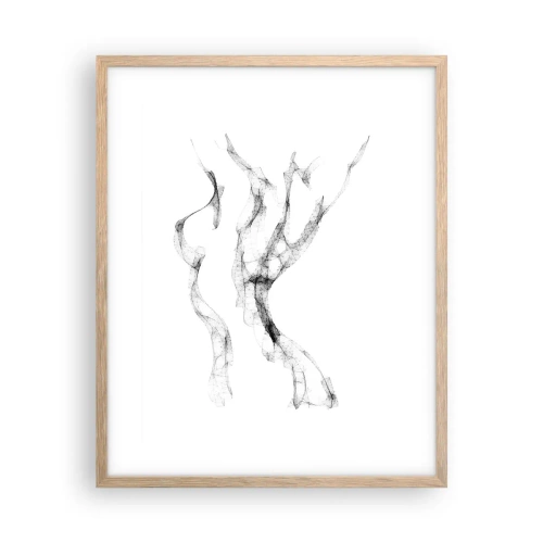 Plakat w ramie jasny dąb - Piękna i silna - 40x50 cm