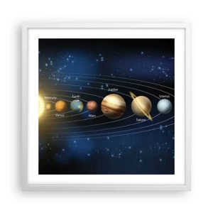 Plakat w białej ramie - Jedna z dziesięciu - 50x50 cm