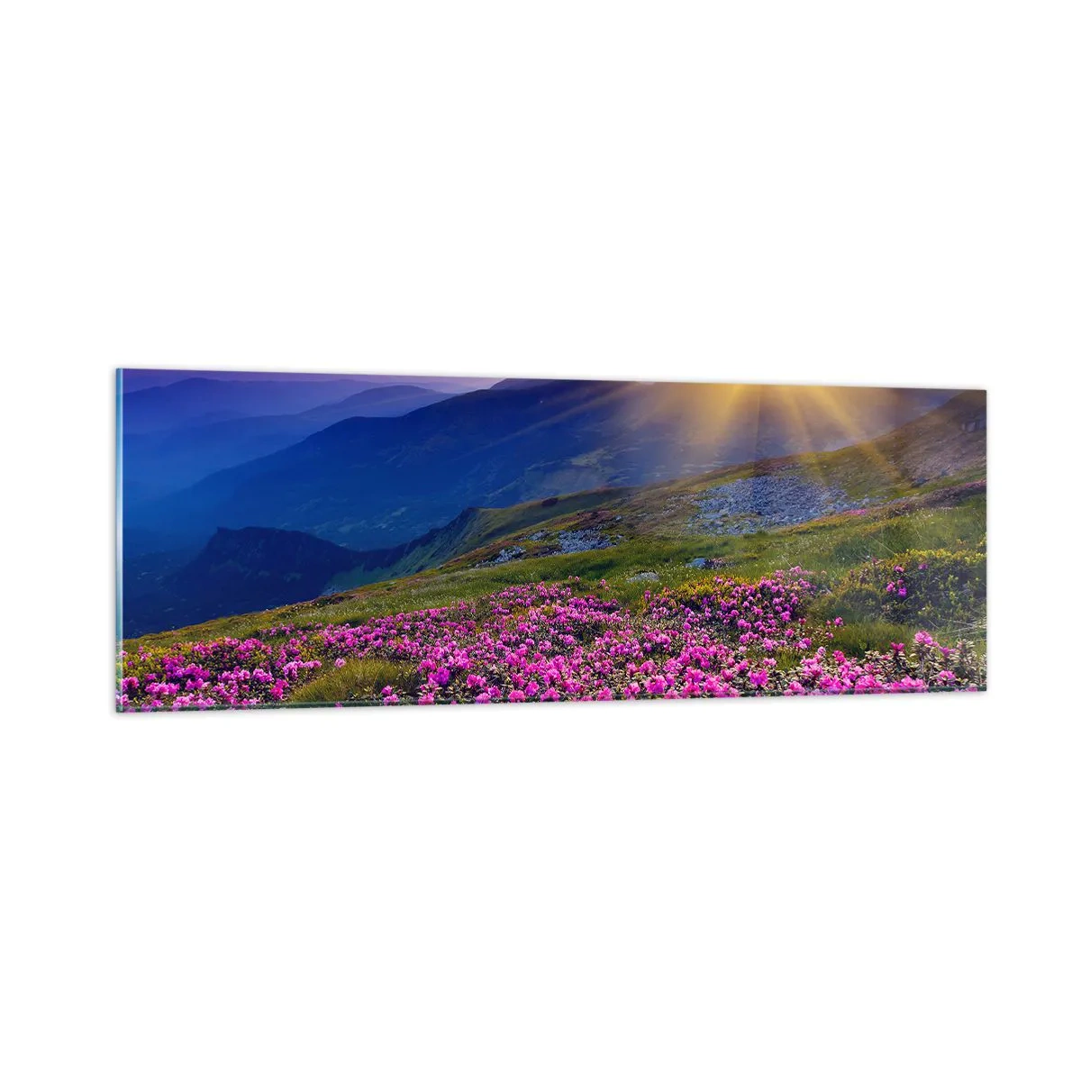 Obraz na szkle - … A dokoła pachnie kosodrzewina i wonieją zioła - 90x30 cm