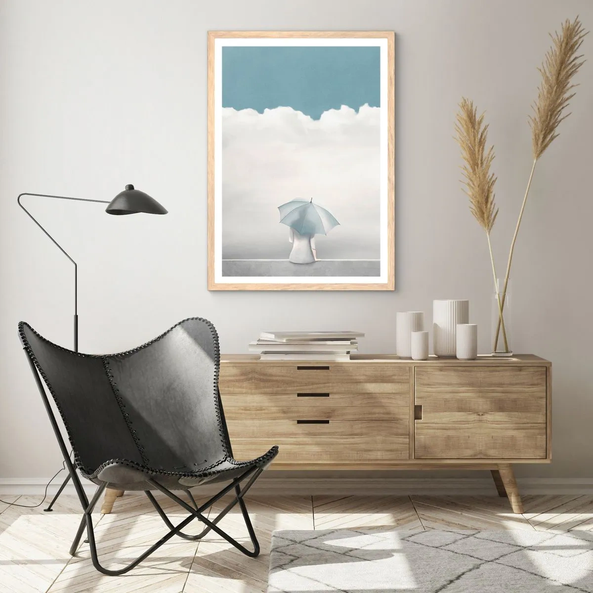 Plakat w ramie jasny dąb - Na krawędzi jawy i marzenia - 61x91 cm