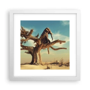 Plakat w białej ramie - Nowy punkt widzenia - 30x30 cm