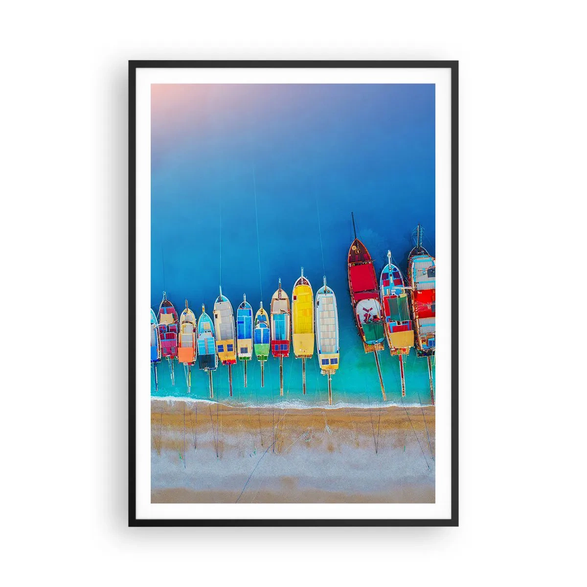 Plakat w czarnej ramie - Z lotu ptaka - 70x100 cm