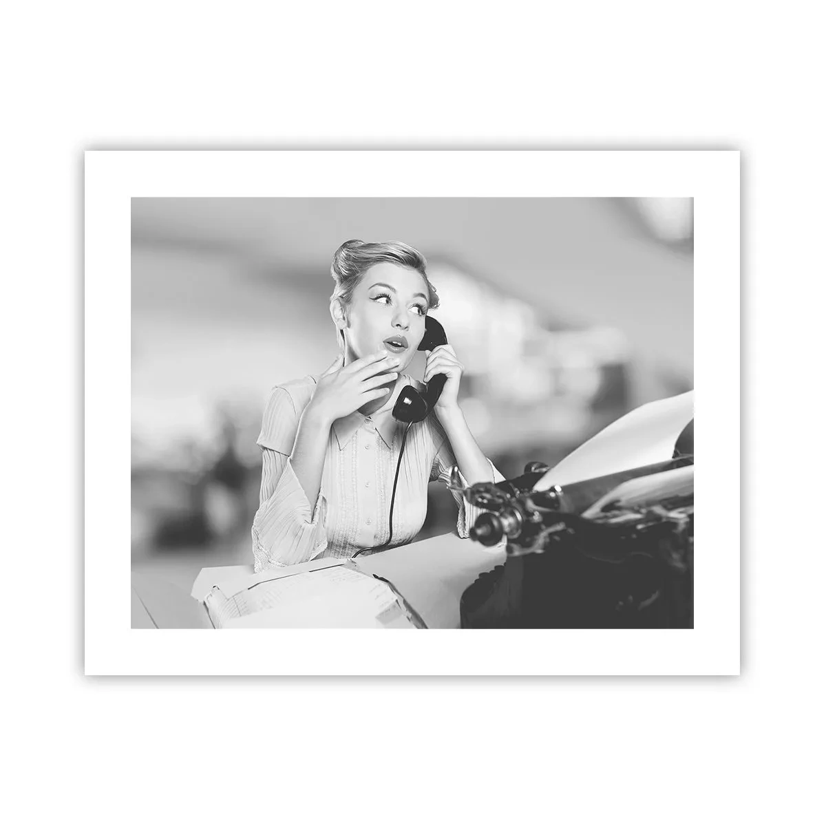 Plakat - Halo, tu lata 50. - 50x40 cm