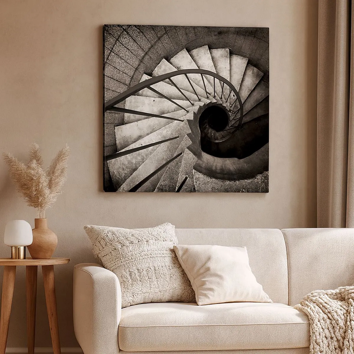 Obraz na płótnie - Schodami w górę, schodami w dół - 30x30 cm