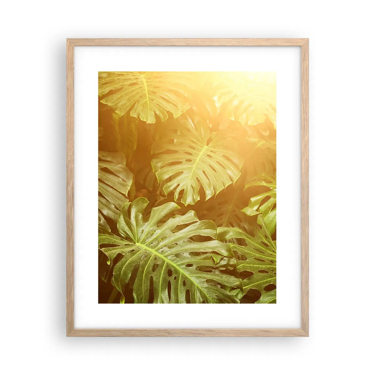 Plakat w ramie jasny dąb - W zieloność wstąpić… - 40x50 cm