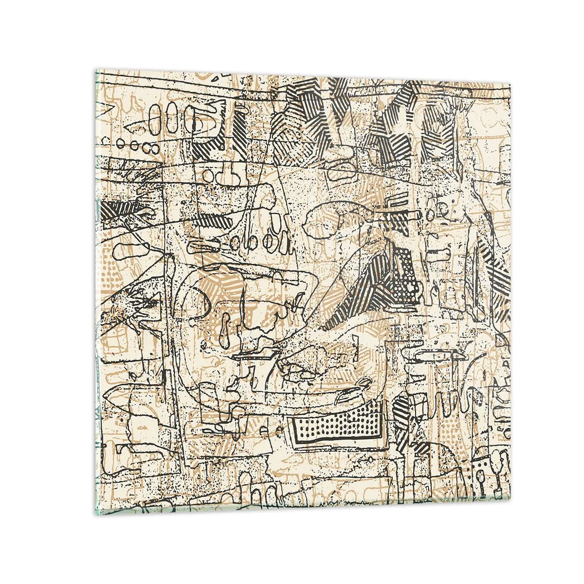 Obraz na szkle - Czeka na rozszyfrowanie - 50x50 cm