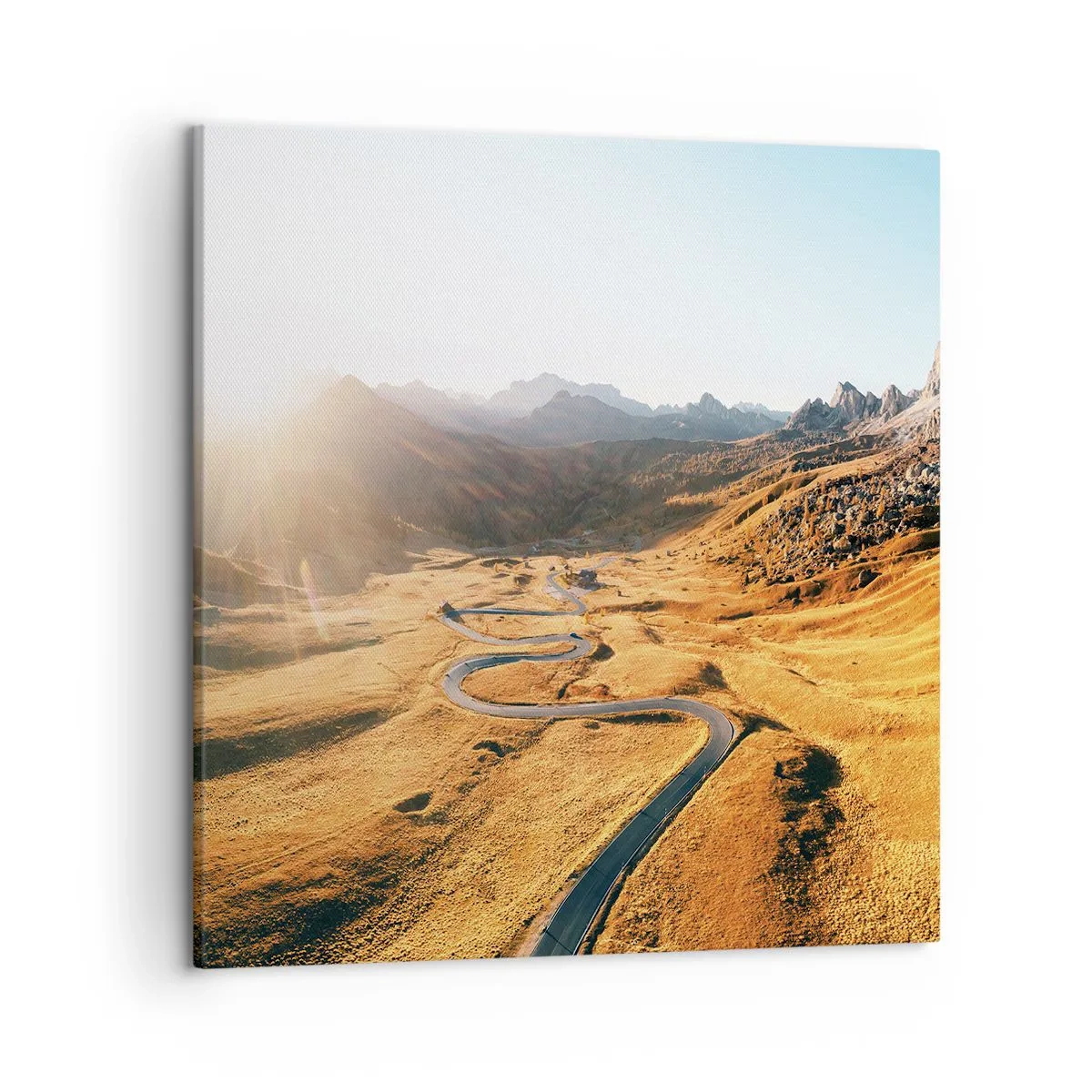 Obraz na płótnie - W złotej dolinie - 50x50 cm