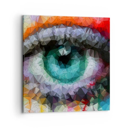 Obraz na płótnie - Krystaliczny oczu blask - 70x70 cm