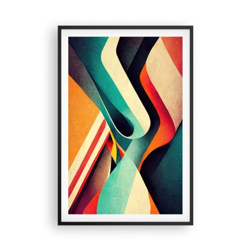 Plakat w czarnej ramie - Kompozycja intensywna - 61x91 cm