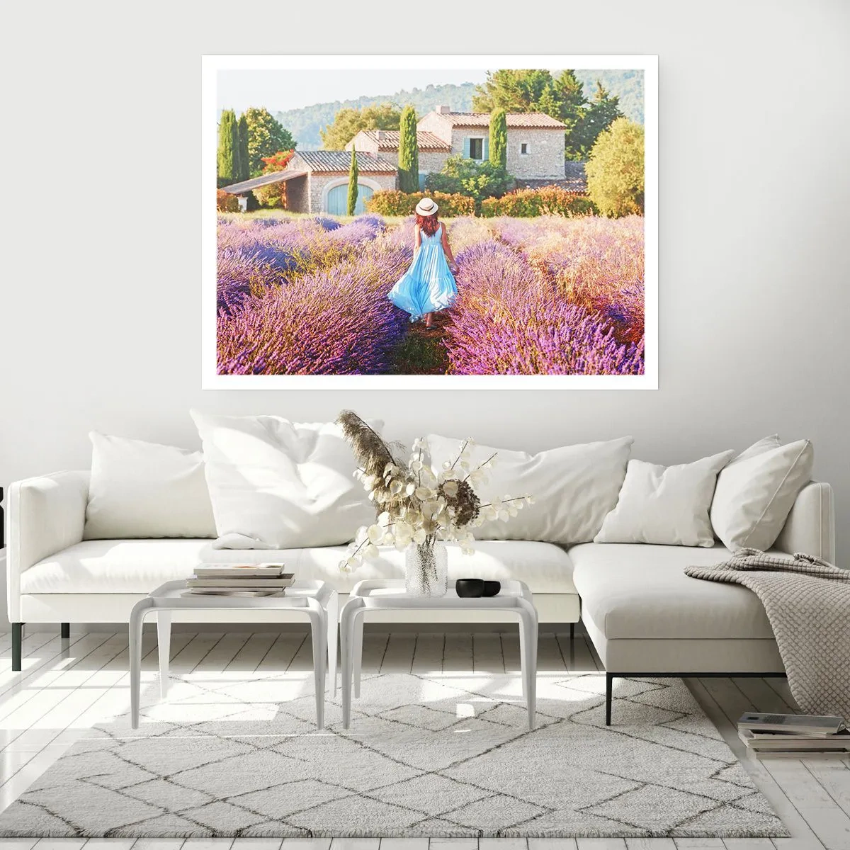 Plakat - Lawendowa dziewczyna - 40x30 cm