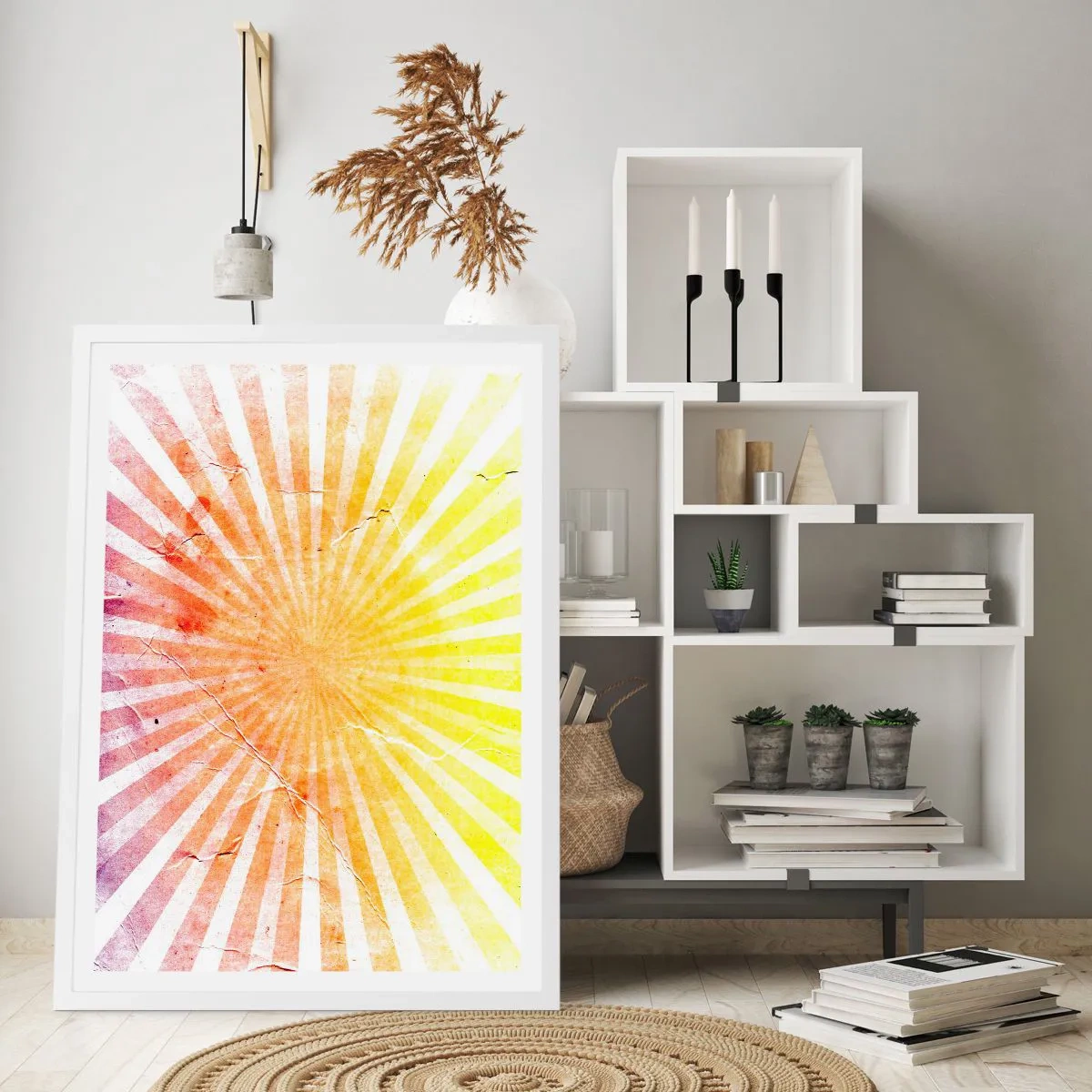 Plakat w białej ramie - Wschody i zachody - 30x40 cm
