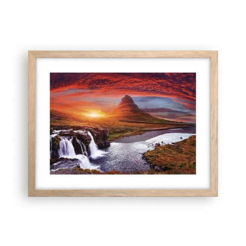 Plakat w ramie jasny dąb - Widok Śródziemia - 40x30 cm