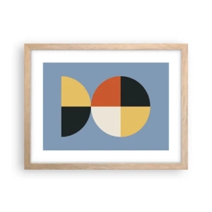 Plakat w ramie jasny dąb - Patrz i licz - 40x30 cm