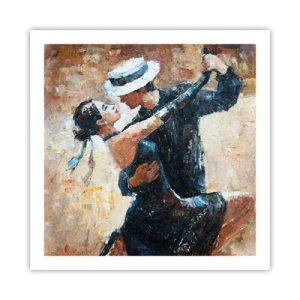 Plakat - A la Rudolf Valentino - 60x60 cm