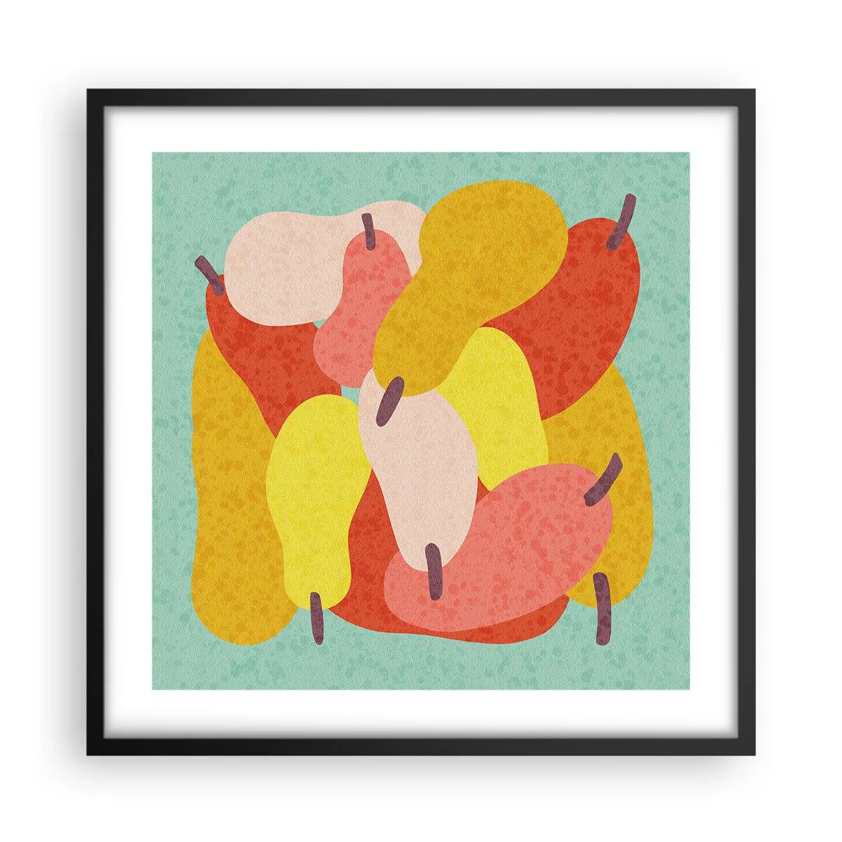 Plakat w czarnej ramie - Spróbuj letniego słońca - 50x50 cm