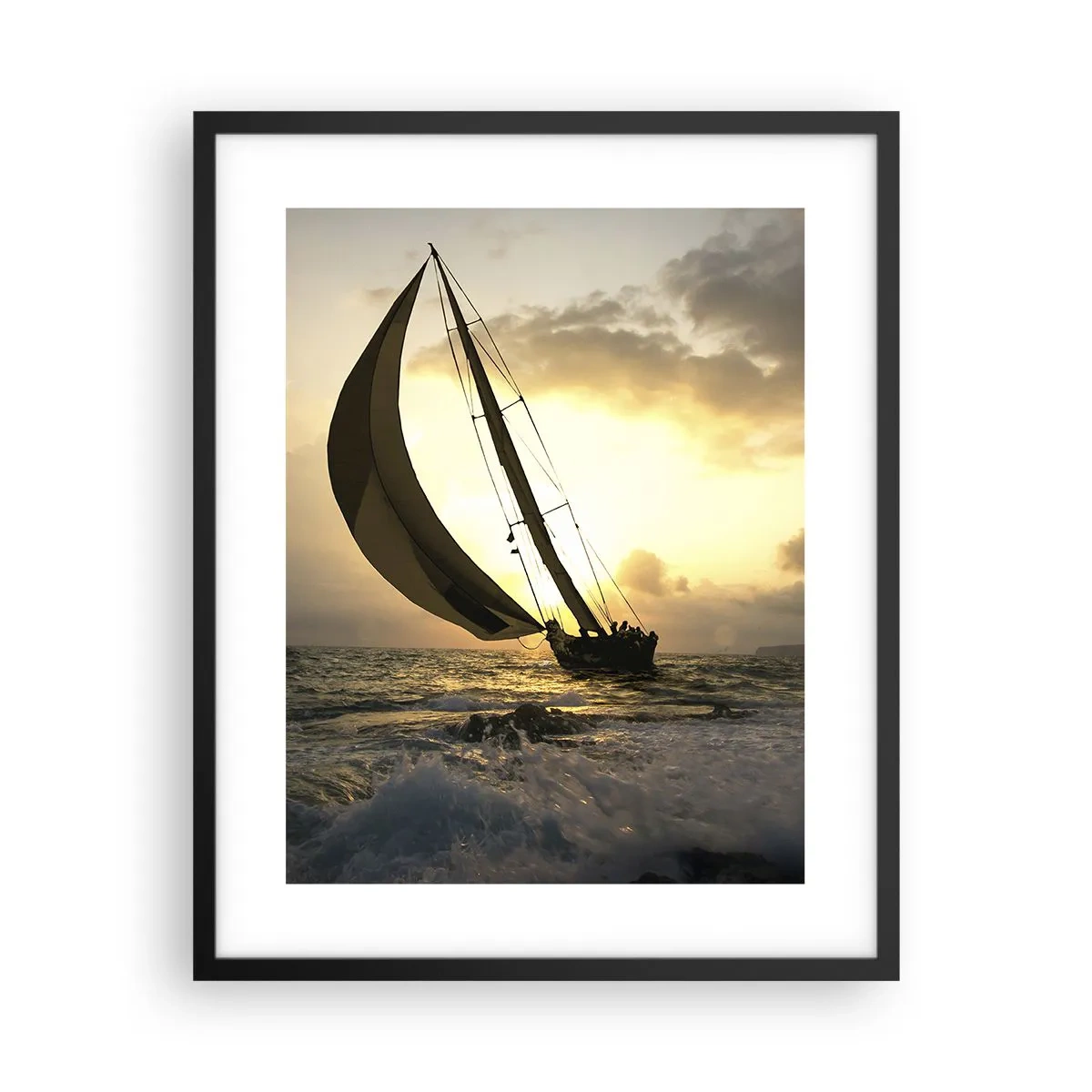 Plakat w czarnej ramie - Z wiatrem i pod wiatr - 40x50 cm
