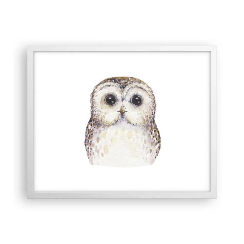 Plakat w białej ramie - Spójrz mi w oczy - 50x40 cm