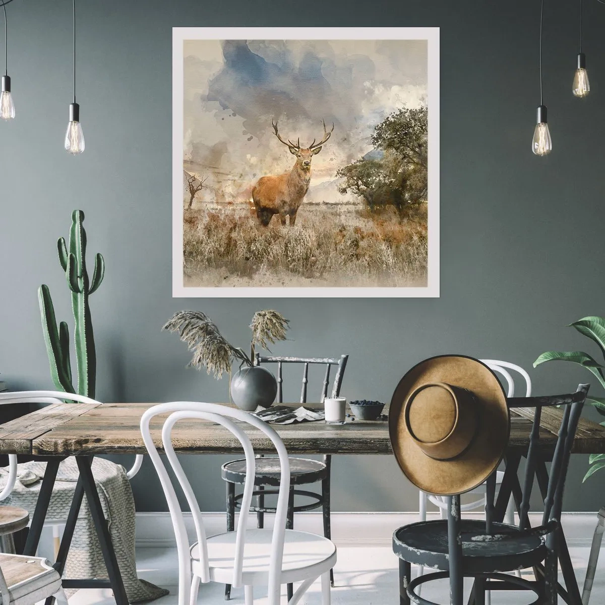 Plakat - Godność - siła - dostojeństwo - 60x60 cm