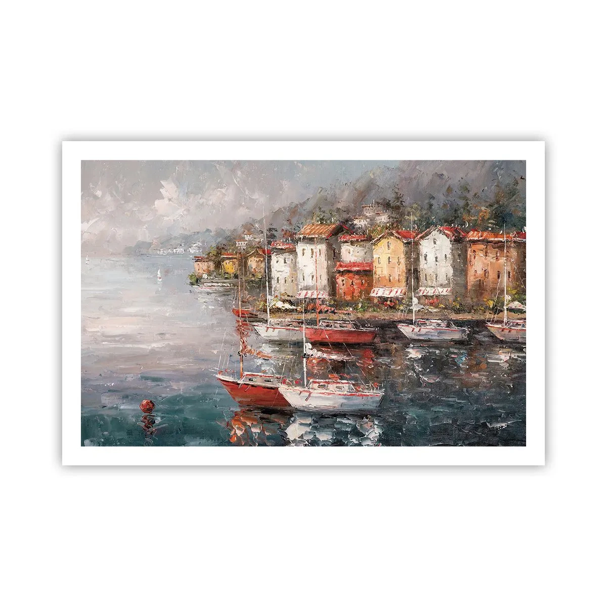 Plakat - Romantyczna przystań - 91x61 cm