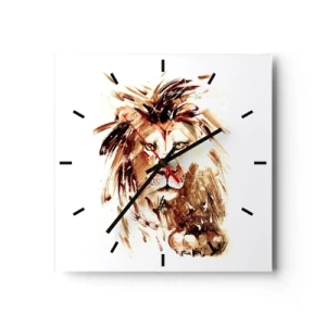 Zegar ścienny - Siła i godność - 40x40 cm