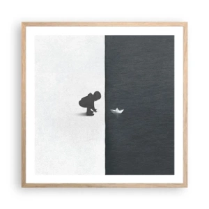 Plakat w ramie jasny dąb - Wielka wyprawa - 60x60 cm