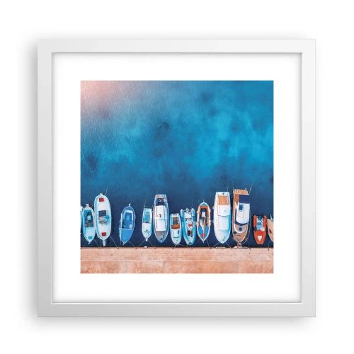 Plakat w białej ramie - W jednym rzędzie - 30x30 cm