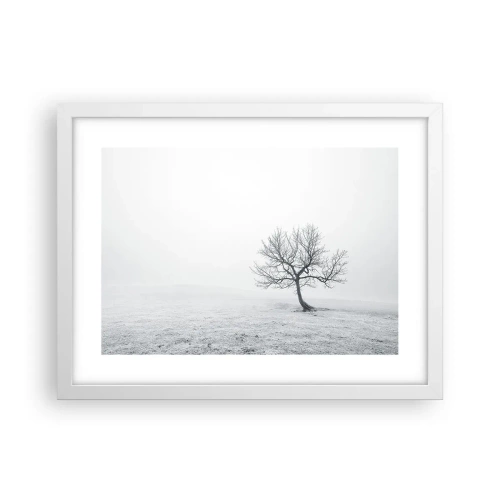 Plakat w białej ramie - Przeciw nicości - 40x30 cm
